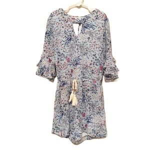 Smukke (12) Light Blue Floral Print Romper